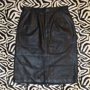 Vintage Leather Skirt